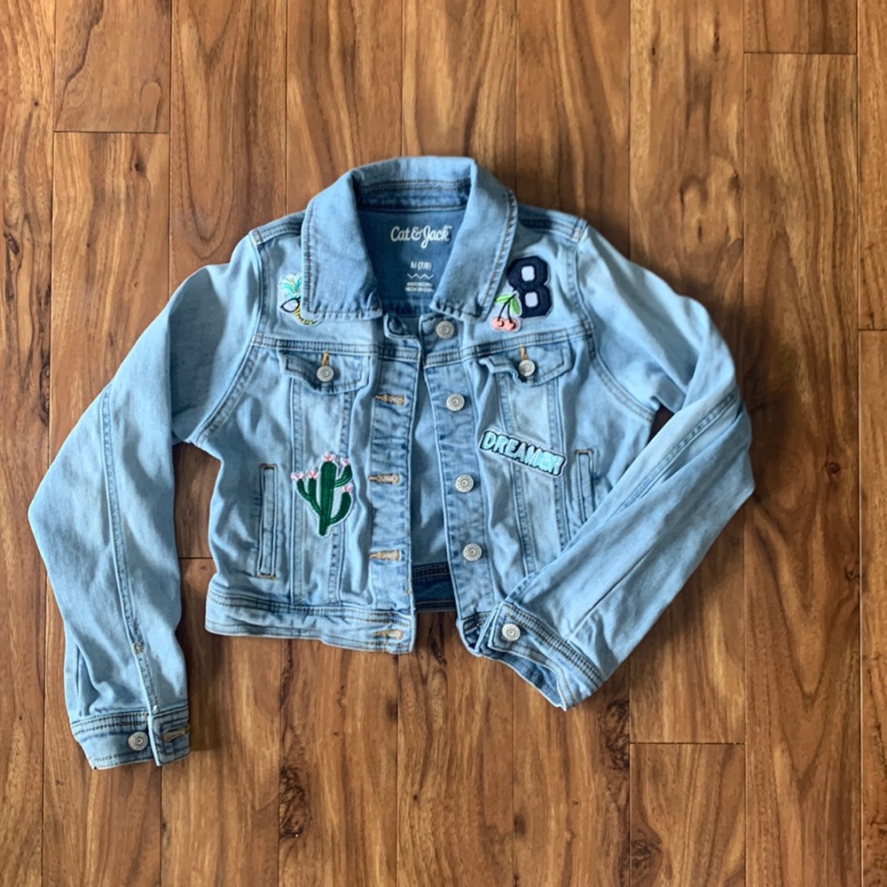🌟3 for $20🌟 Cat & Jack - Denim jacket size youth Medium (7/8)